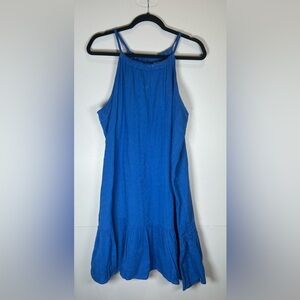 Old Navy Royal Blue Sleeveless Dress w/ Ruffle Bottom.Great for Layering in Fall